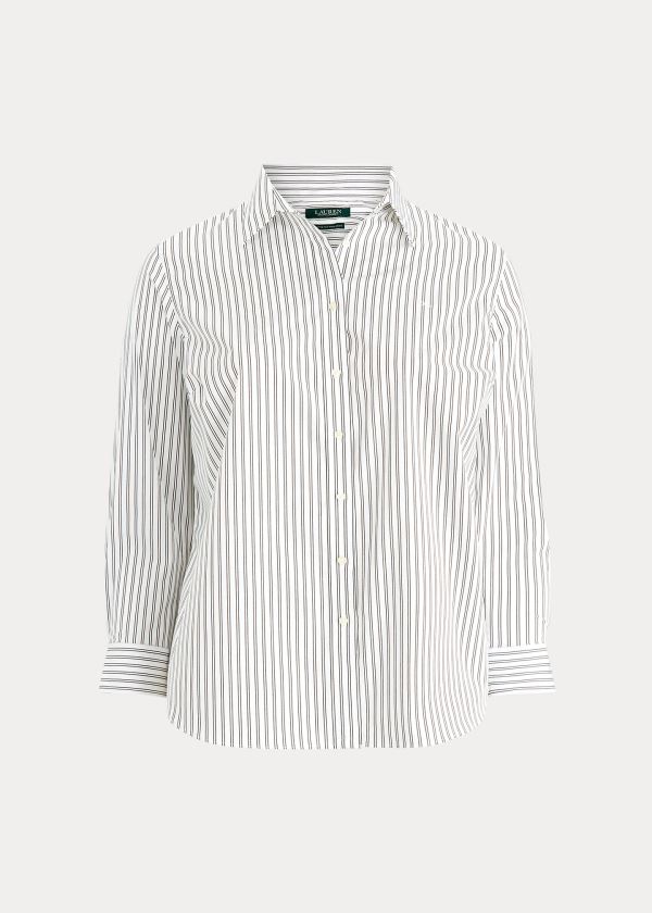 Women's Ralph Lauren Easy Care Striped Shirts | 190543LXT